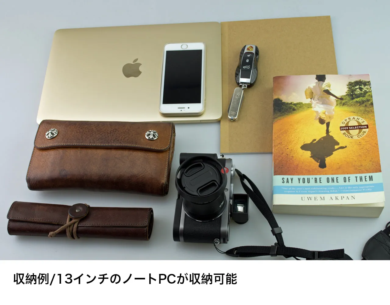 メッセンジャーバッグ (M)/WHITE