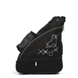 1056 Crystal Skates Shoulder Pack - Black