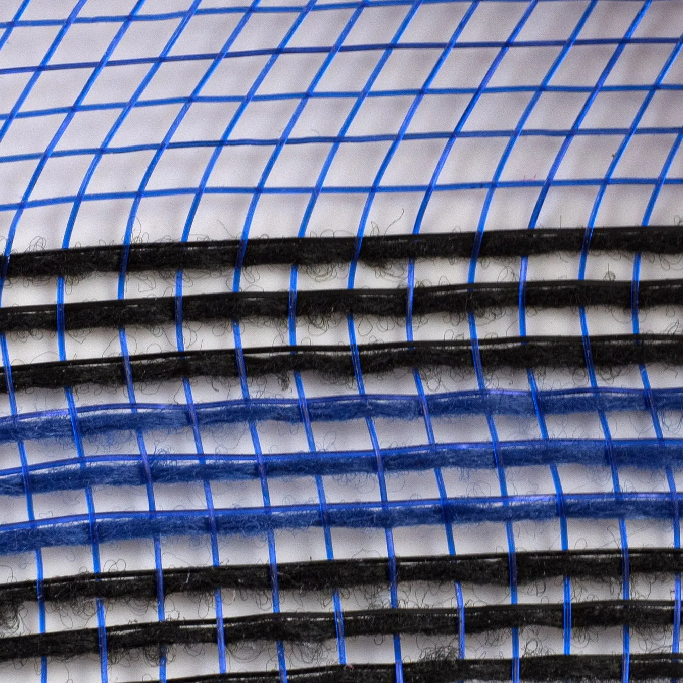 10" Border Stripe Mesh: Royal Blue & Black