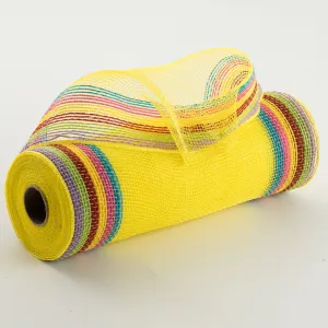 10" Border Stripe Mesh: Yellow, Purple, Green, Red, Hot Pink, Turquoise