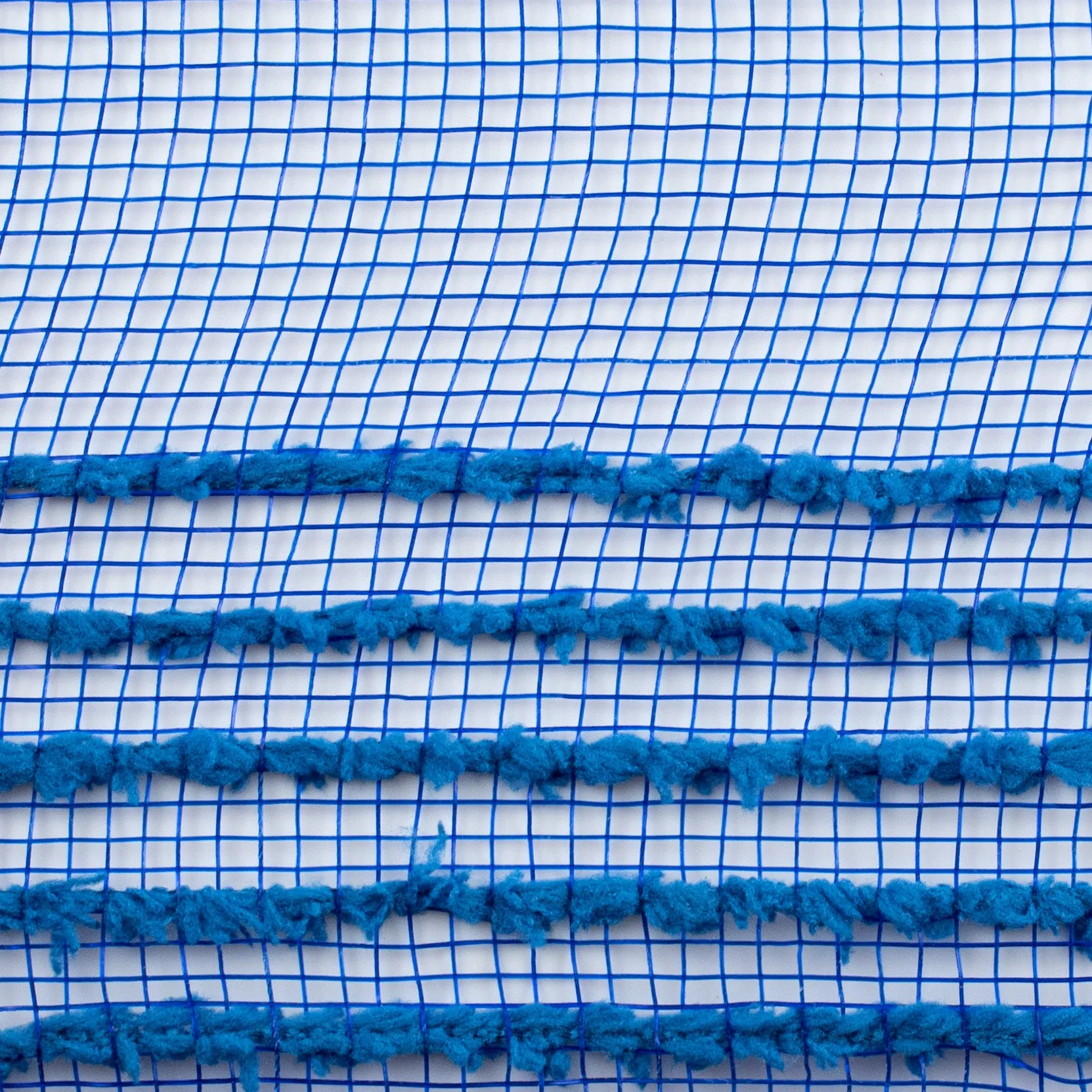 10" Border Stripe Snowdrift Mesh: Royal Blue