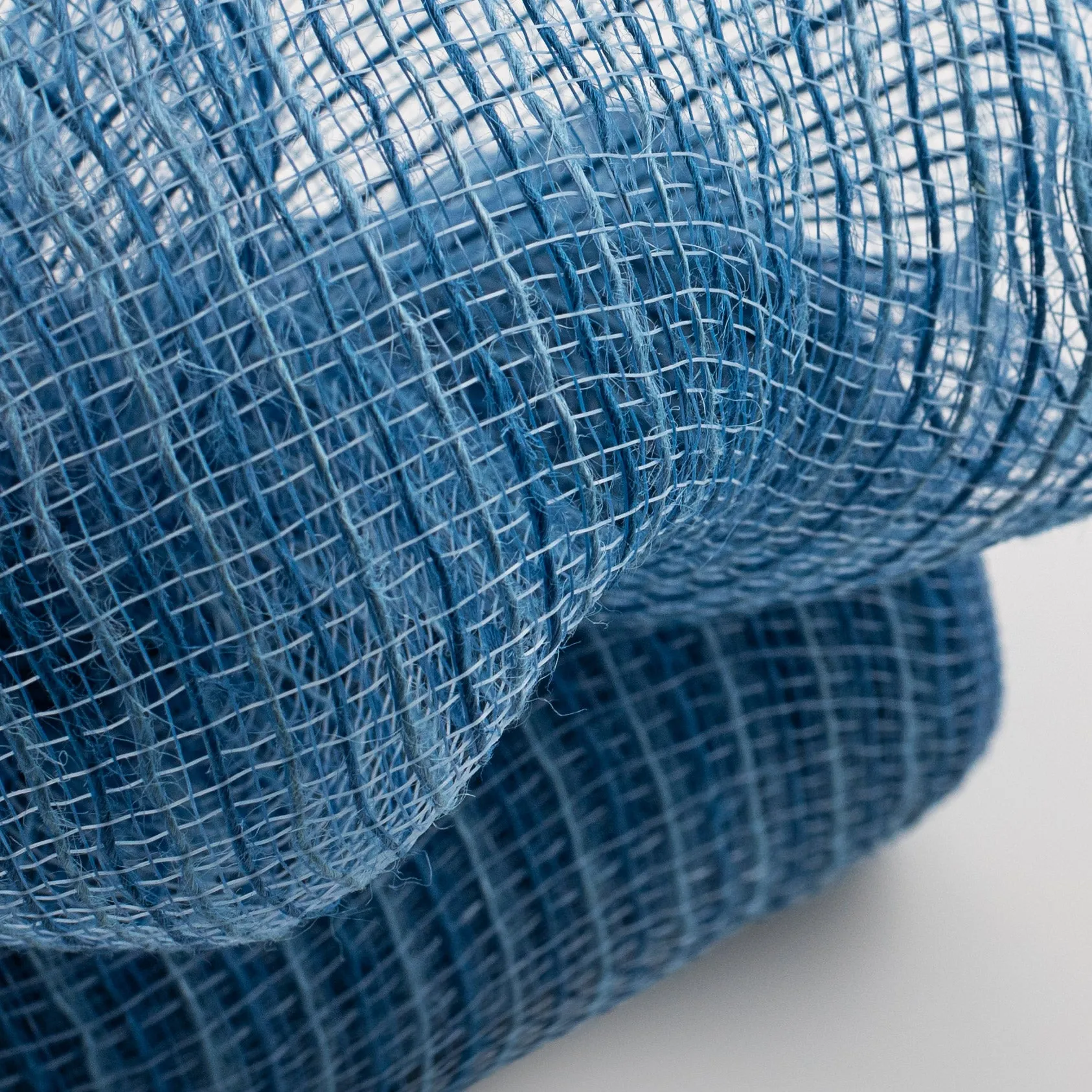 10" Burlap Deco Mesh: Denim Blue (10 Yards)