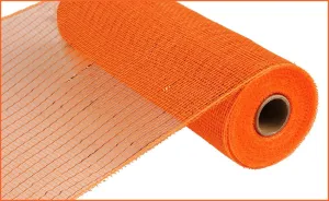 10" Deco Poly Mesh: Metallic Orange/Copper Foil