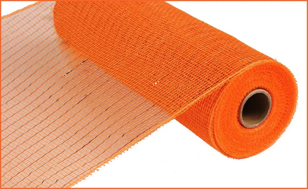 10" Deco Poly Mesh: Metallic Orange/Copper Foil