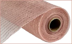 10" Deco Poly Mesh: Metallic Rose Gold
