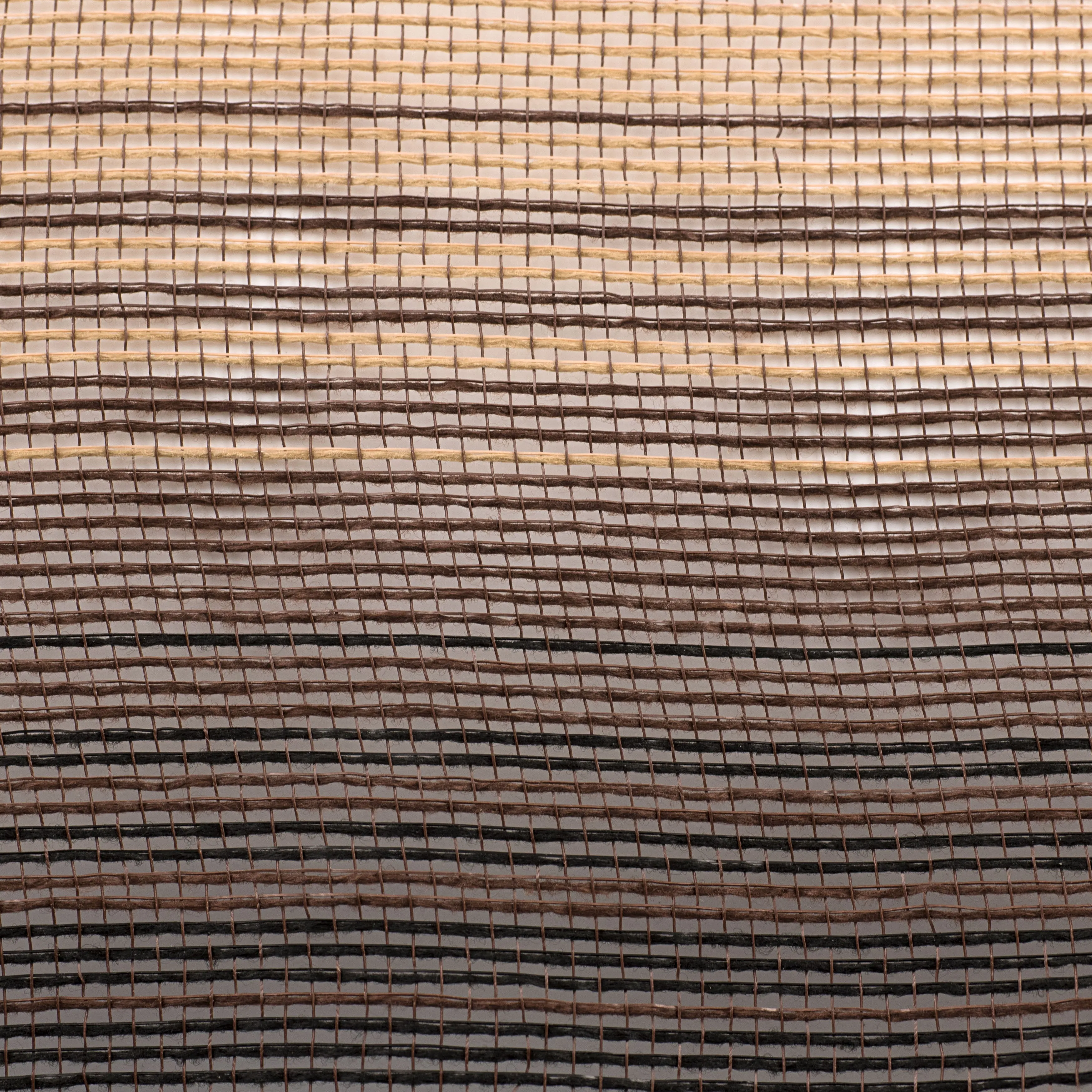 10" Faux Jute Ombré Mesh: Chocolate, Black, Natural