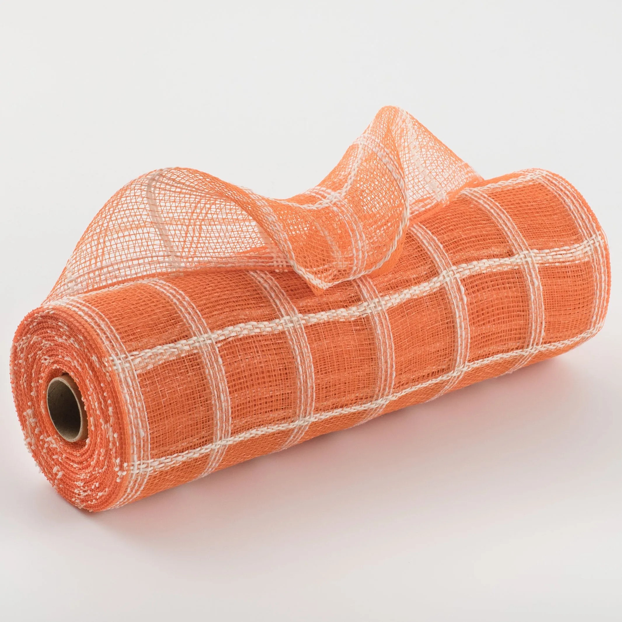 10" Fuzzy Check Mesh: Orange
