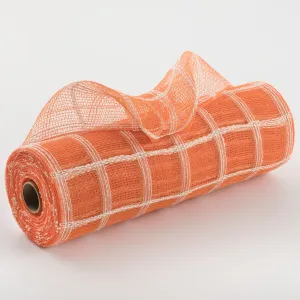 10" Fuzzy Check Mesh: Orange