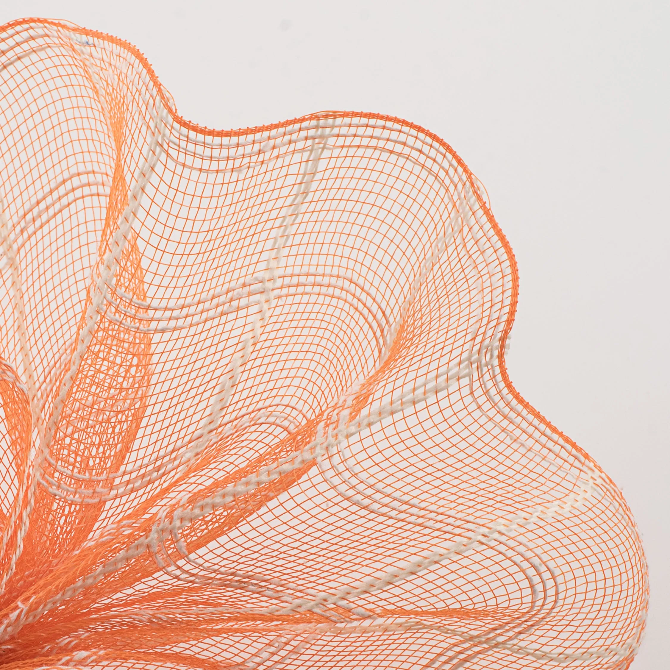10" Fuzzy Check Mesh: Orange