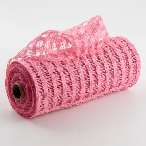 10" Poly Burlap Check Mesh: Pink