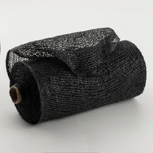 10" Poly Burlap Mesh: Black