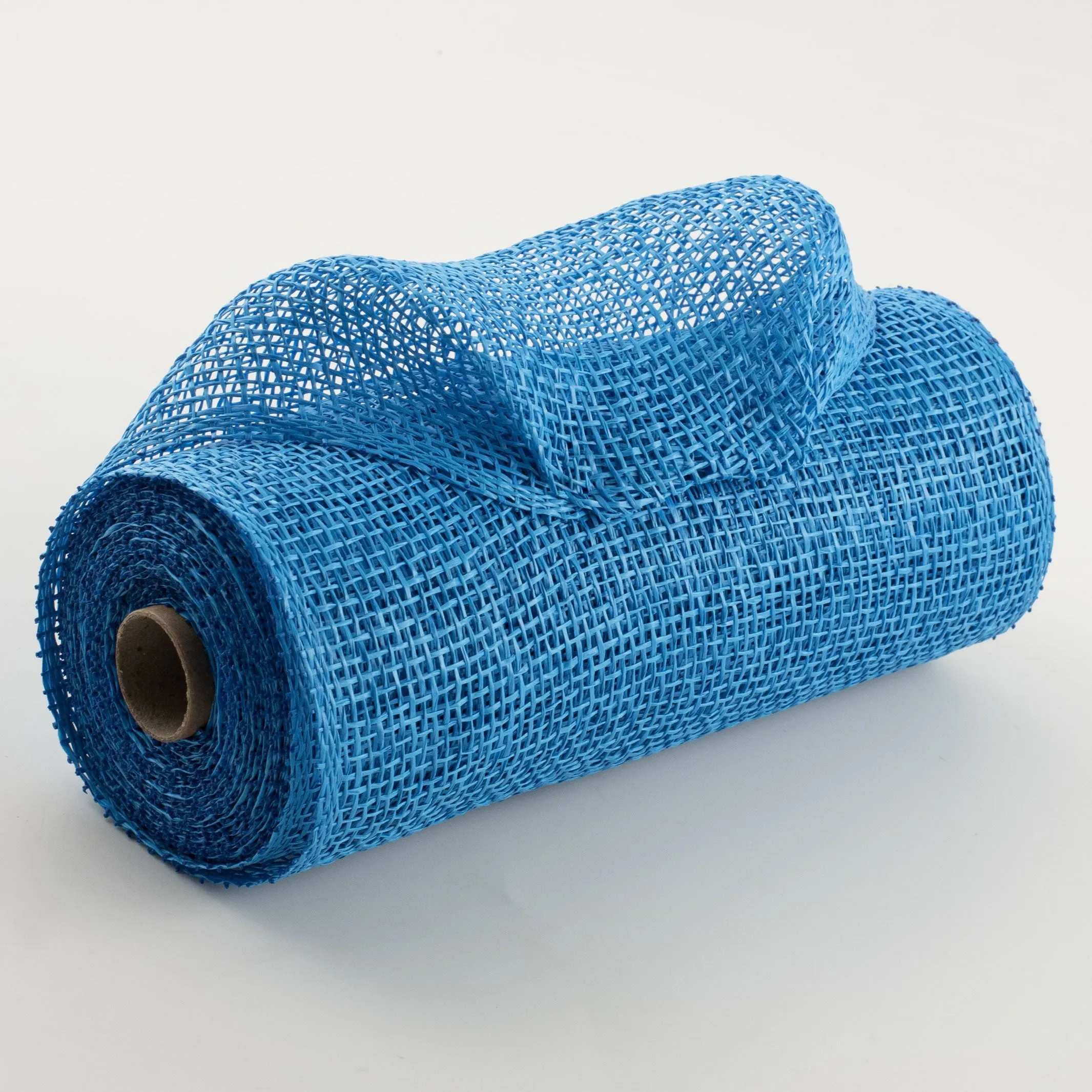 10" Poly Burlap Mesh: Blue