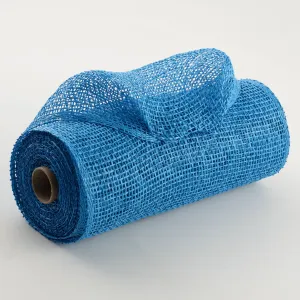 10" Poly Burlap Mesh: Blue
