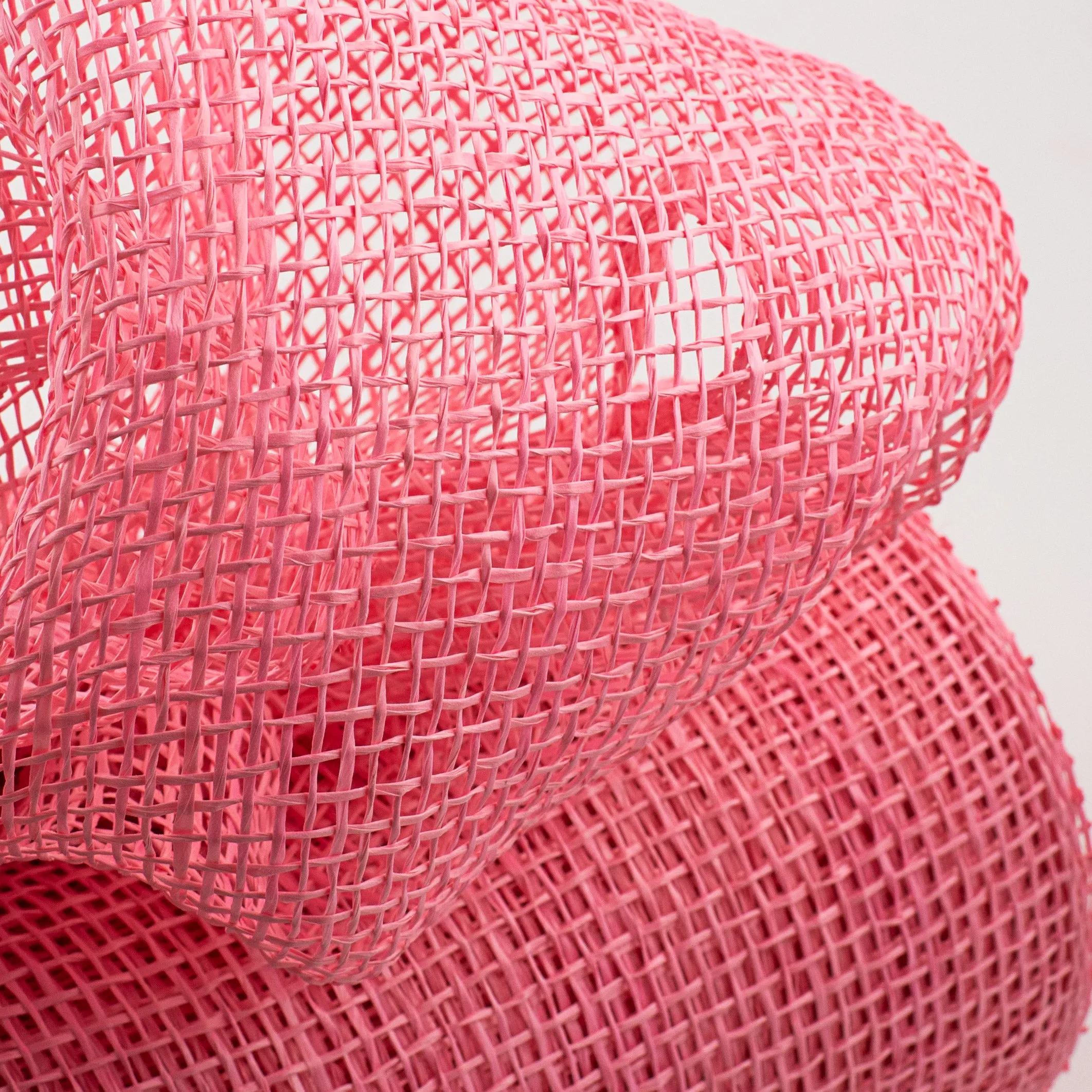 10" Poly Burlap Mesh: Pink