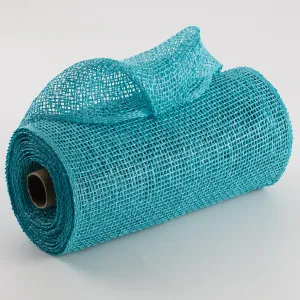 10" Poly Burlap Mesh: Turquoise Blue