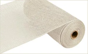 10" x 10yds Poly Burlap Mesh: Cream