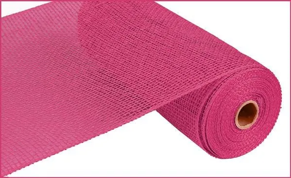 10" x 10yds Poly Burlap Mesh: Fuchsia