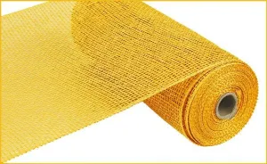 10" x 10yds Poly Burlap Mesh: Yellow