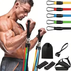 11-Piece Yoga Resistance Band Set