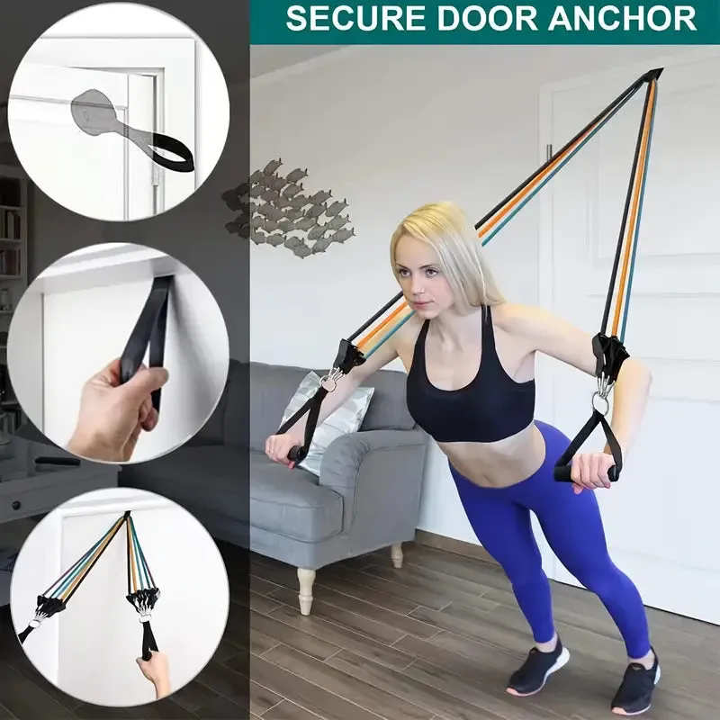 11-Piece Yoga Resistance Band Set