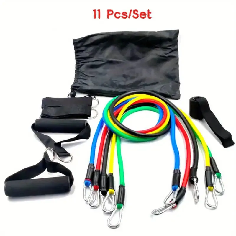 11-Piece Yoga Resistance Band Set