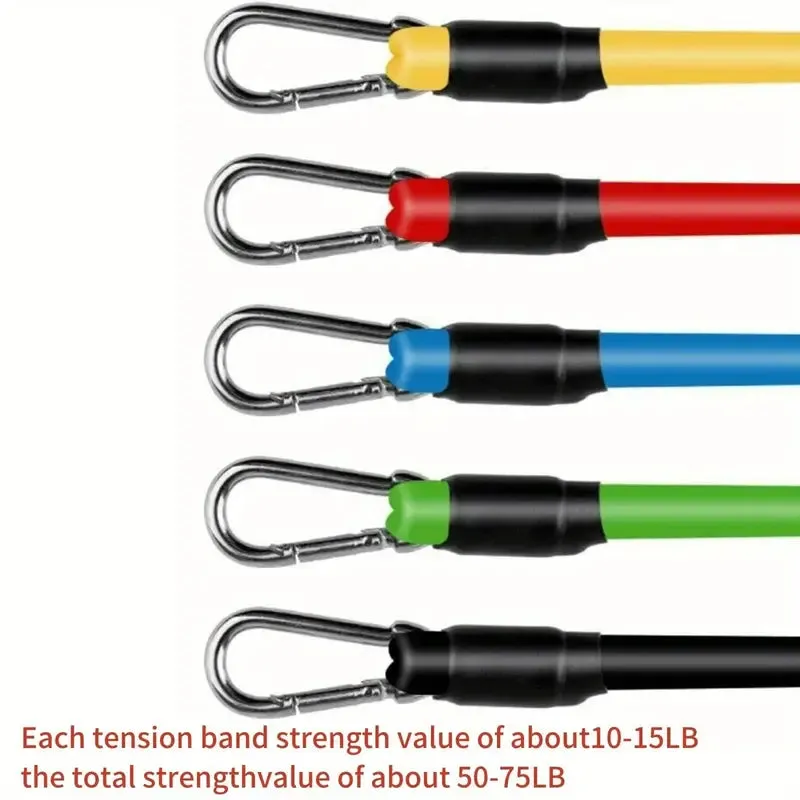 11-Piece Yoga Resistance Band Set