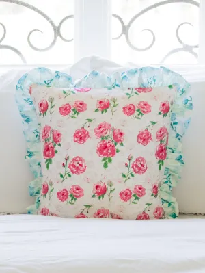 16 x 16 Pillow Cover - Raspberry Velvet Rose