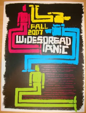 2007 Widespread Panic - Fall Tour Silkscreen Poster by Chris Bilheimer