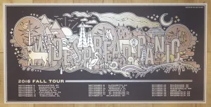 2016 Widespread Panic - Fall Tour Silkscreen Concert Poster by Half and Half
