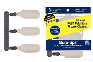 28 Gauge/.50cal Gun Cleaning Bore-tips® by Swab-its®: Barrel Cleaning Swabs: 41-0050