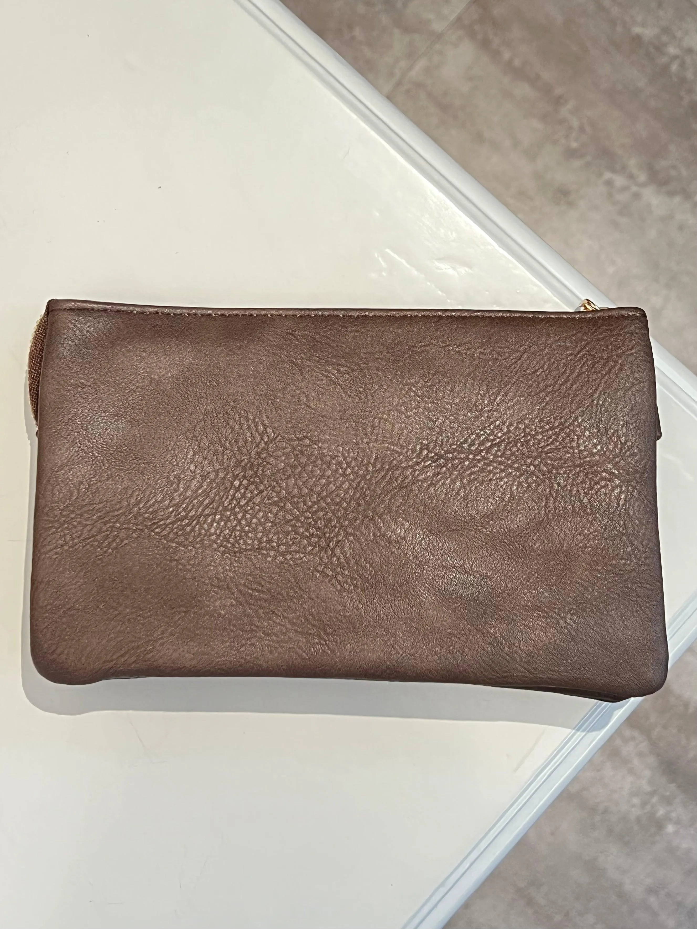 3 Compartment Crossbody/Clutch