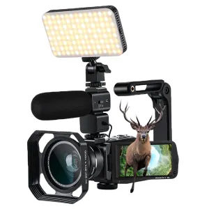 4K Camcorder Camera AC7 with 10X Optical Zoom