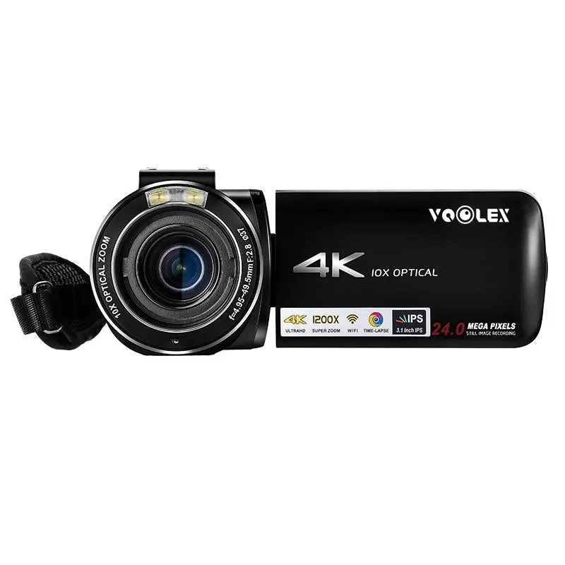 4K Camcorder Camera AC7 with 10X Optical Zoom