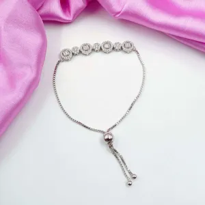 92.5 Silver Charming Designer Bracelet