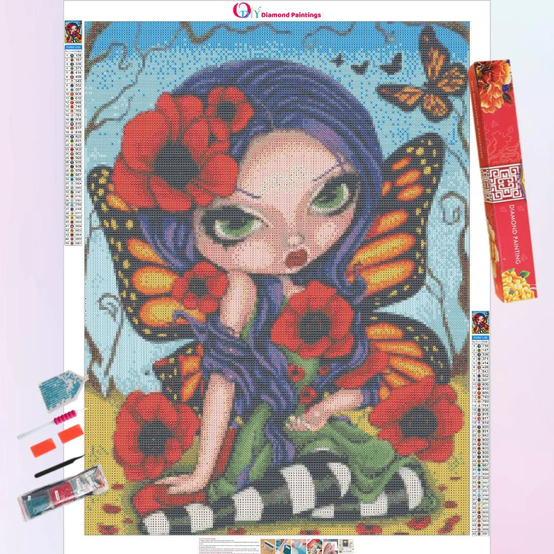 A Charming Fairy with Rose