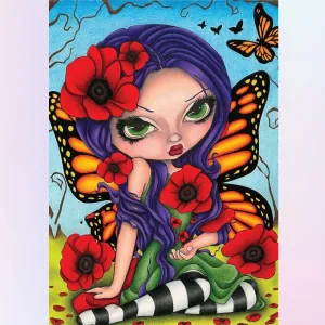 A Charming Fairy with Rose