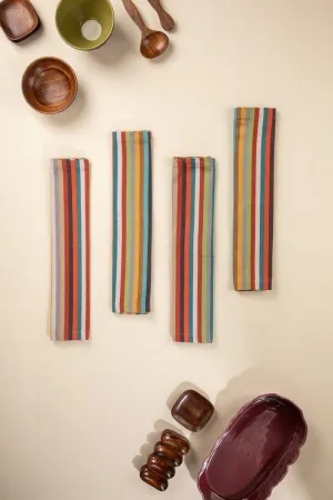 Accent Stripes Multi-Colored Dinner Napkin