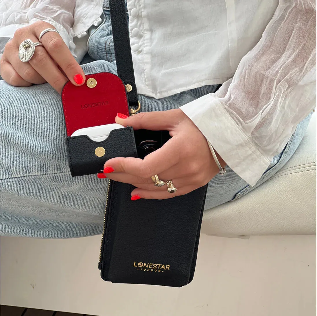 Airpod Case 1st & 2nd Generation Leather Black