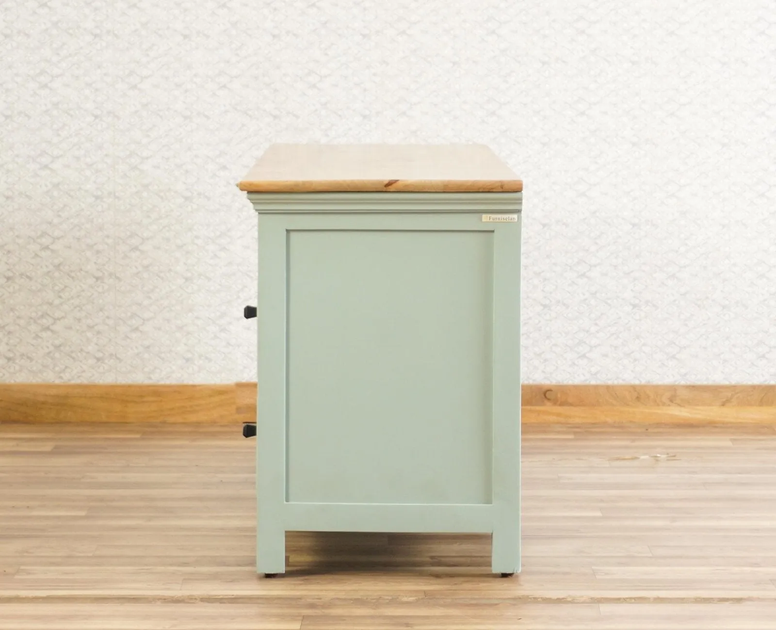 Alexandria Solid Wood TV Cabinet- Four Drawer