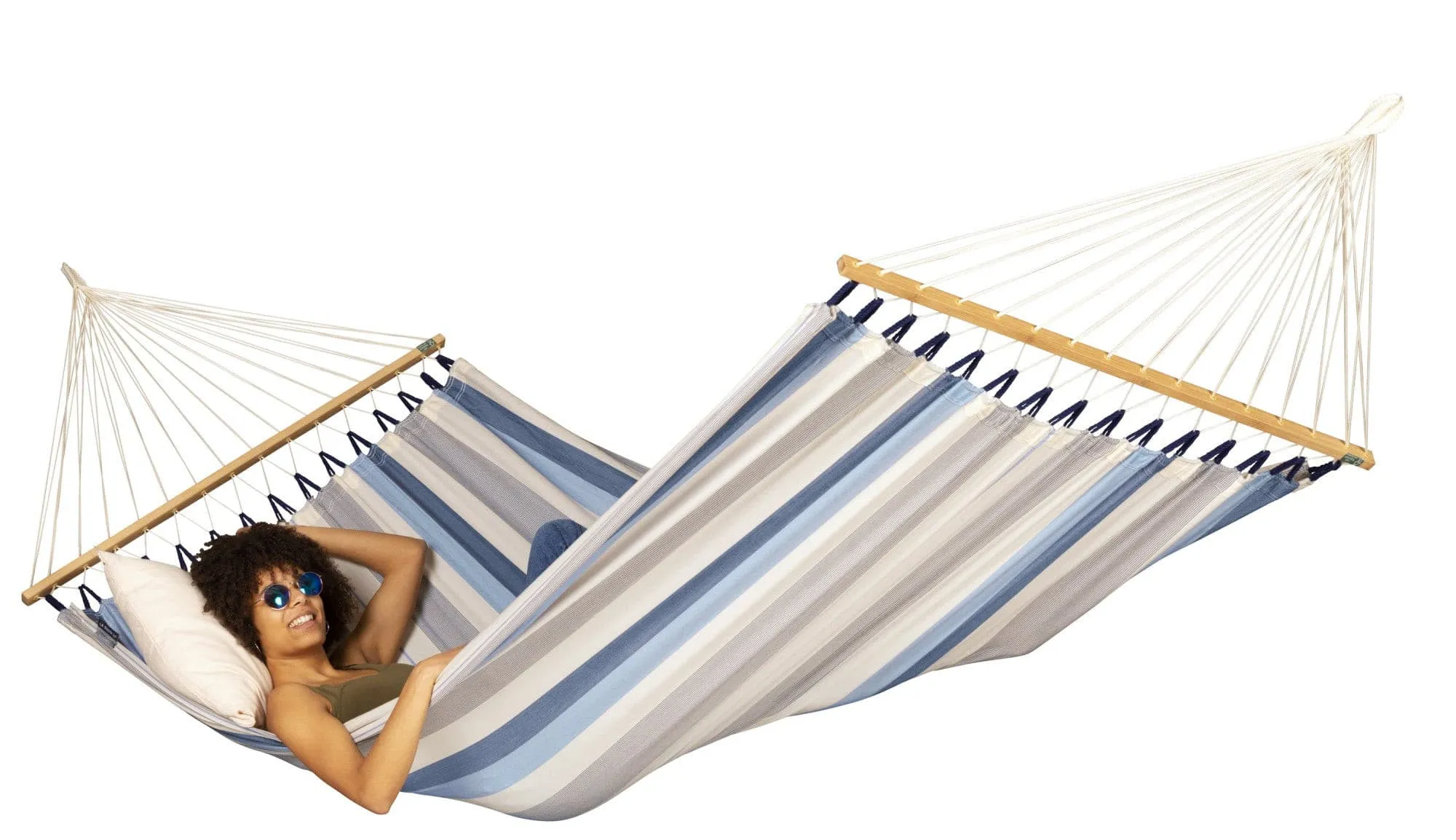 Alisio Sea Salt - Weather-Resistant Double Spreader Bar Hammock
