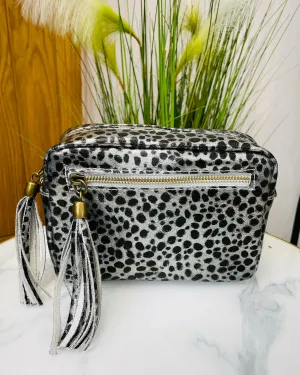 Alison Camera Bag - Metallic Animal Silver