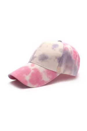 At The Ballpark Tie Dye Cap - Multi Color