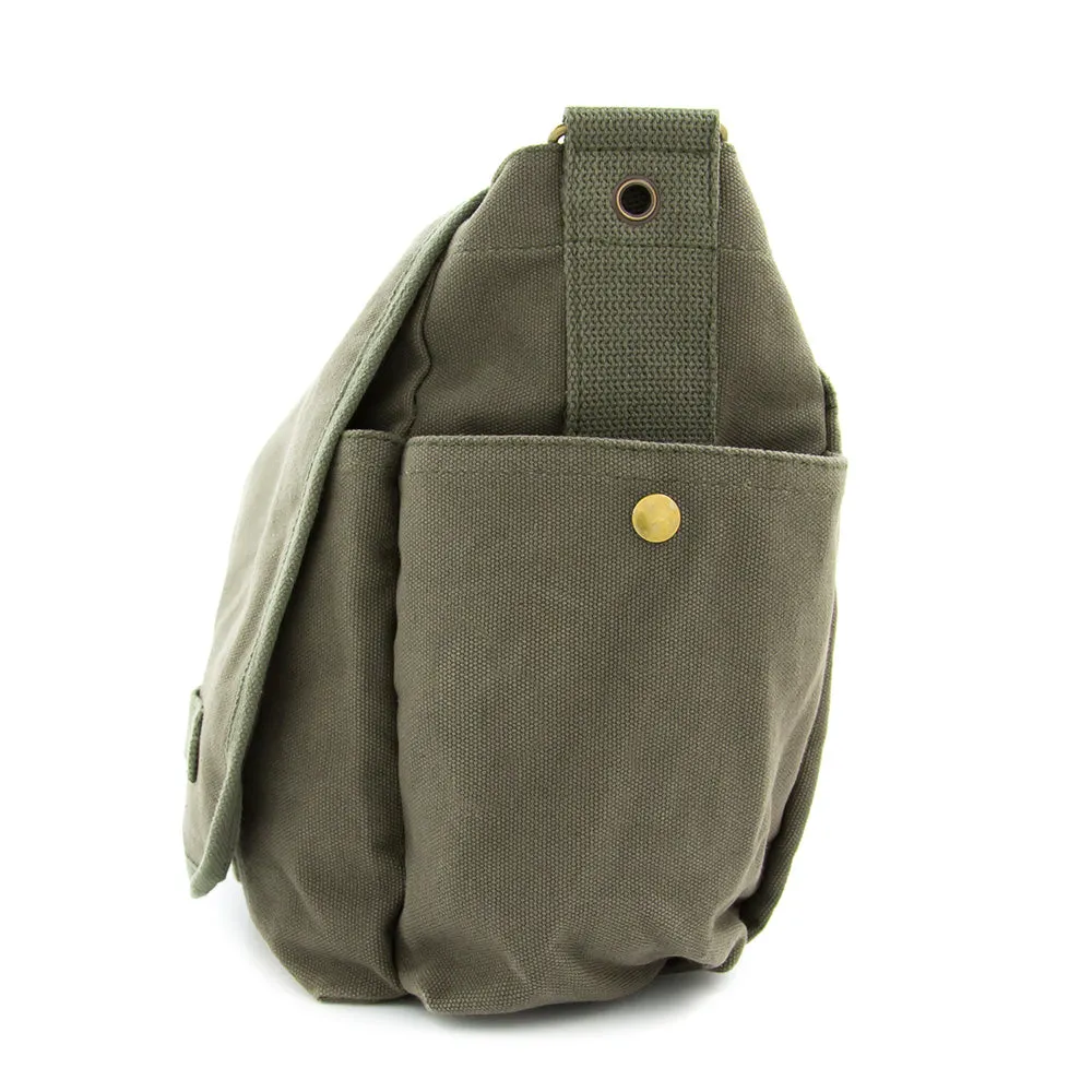 Autism Awareness Heart Puzzle Army Heavyweight Canvas Messenger/Diaper Shoulder Bag