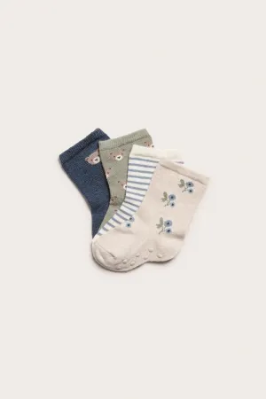Baby multi colored socks 4-pack