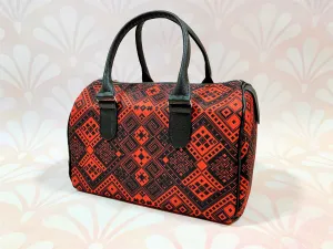 Barrel Purse "Red and Black"