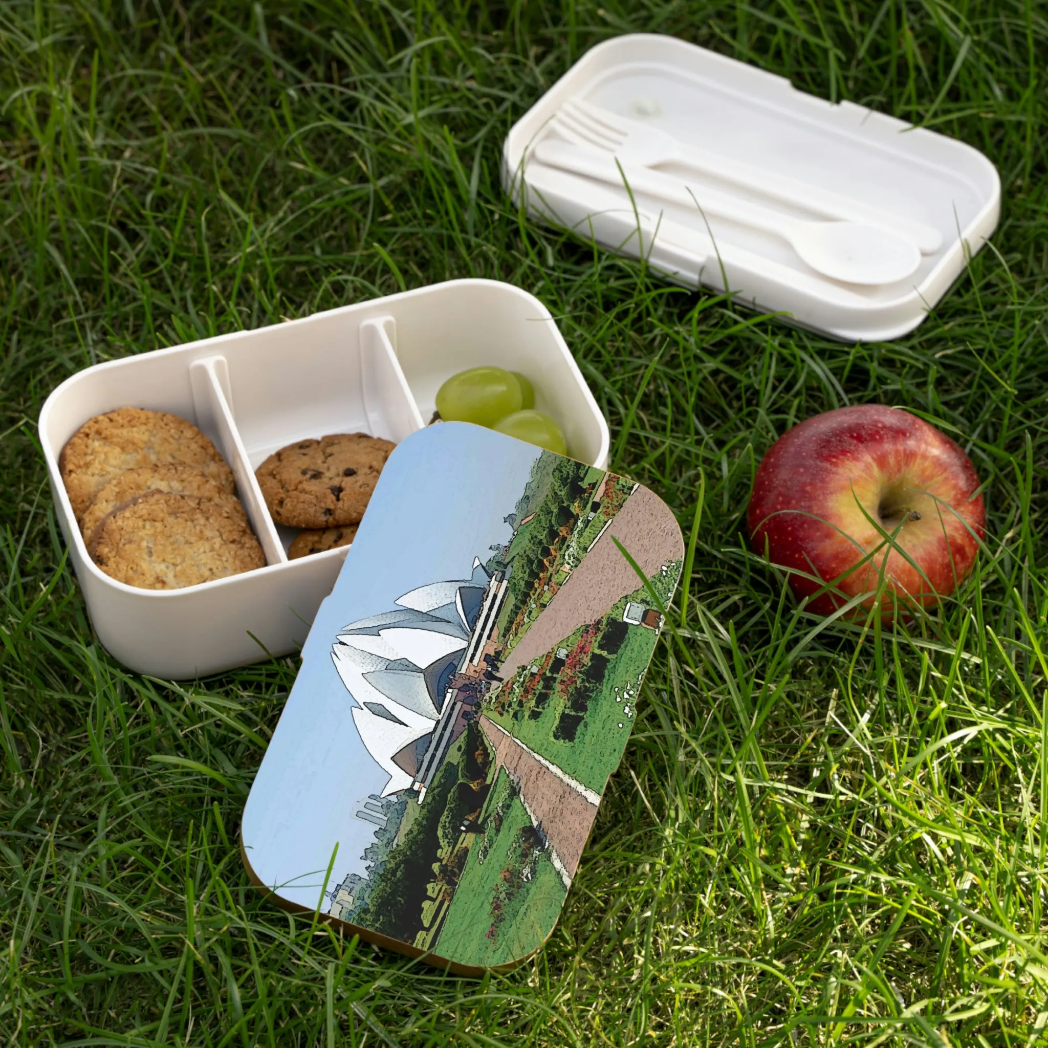 Bento Lunch Box ... 'Bahai'i House-Of-Worship' ... "Lotus Temple: Delhi, India, 2008" ... Original Works ...