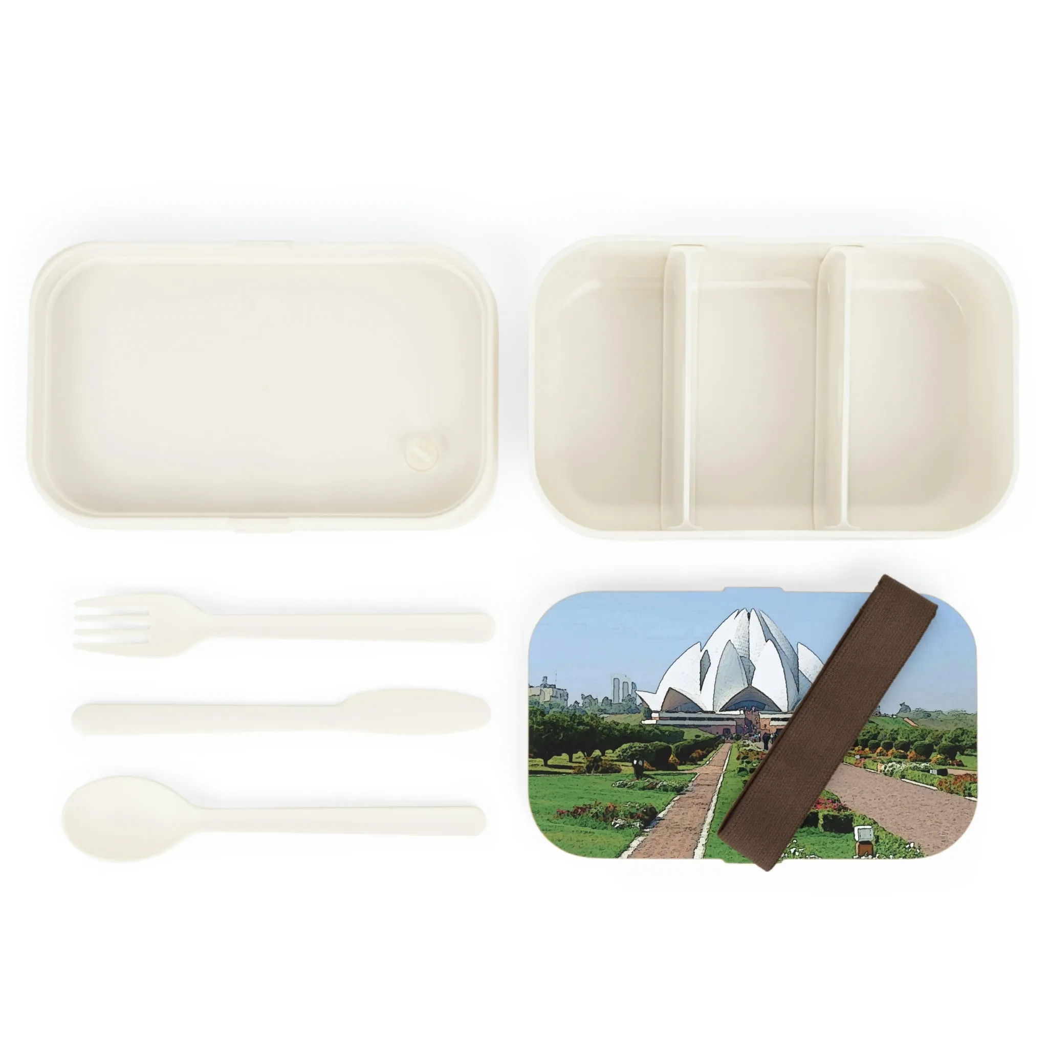 Bento Lunch Box ... 'Bahai'i House-Of-Worship' ... "Lotus Temple: Delhi, India, 2008" ... Original Works ...