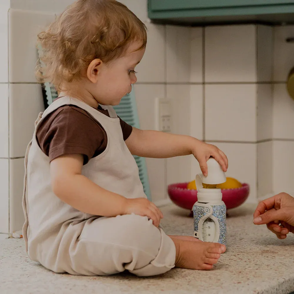 Bibs x LIBERTY Small Baby Bottle Sleeve Capel - Sage