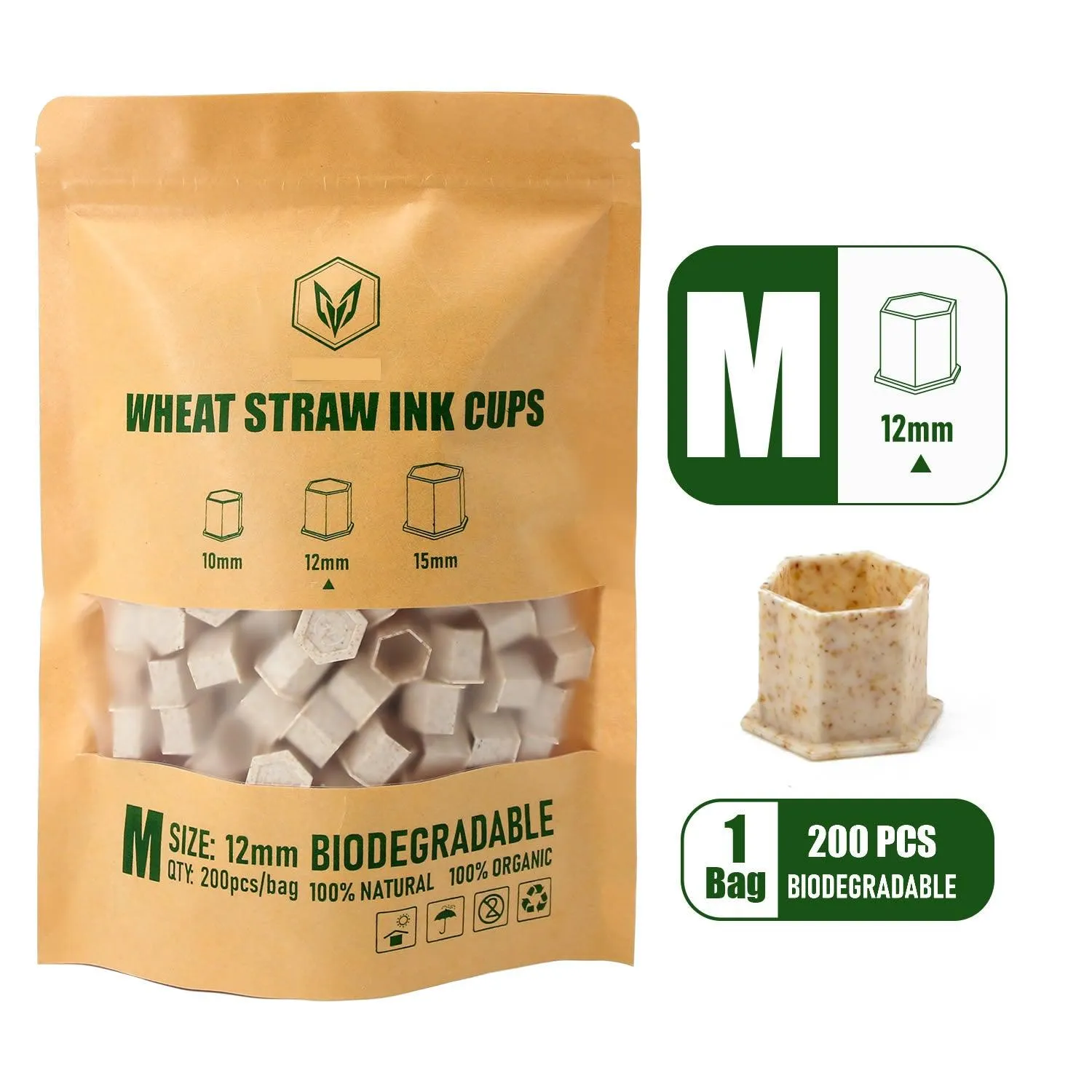 Biodegradable Ink Caps with Base