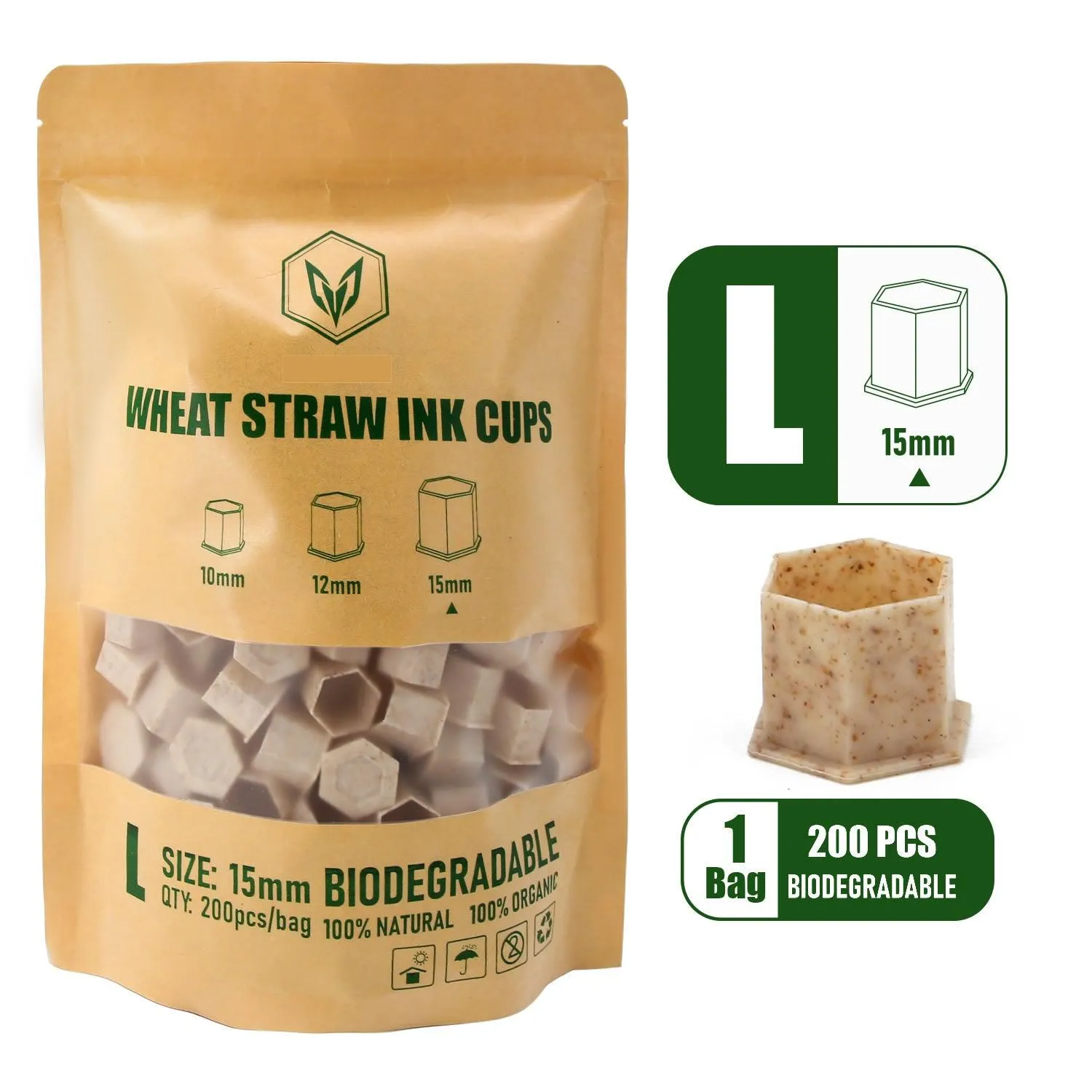 Biodegradable Ink Caps with Base